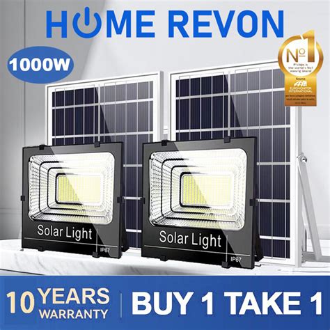 1000W Lampu Raya Solar Outdoor Waterproof BUY 1 TAKE 1 Lampu Solar