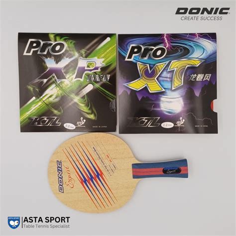 Promo Paket Bat Pingpong Donic Esprit Carbon Plus Karet KTL Pro Set