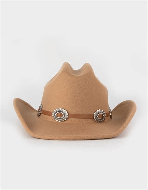 Concho Womens Cowboy Hat - TAUPE | Tillys