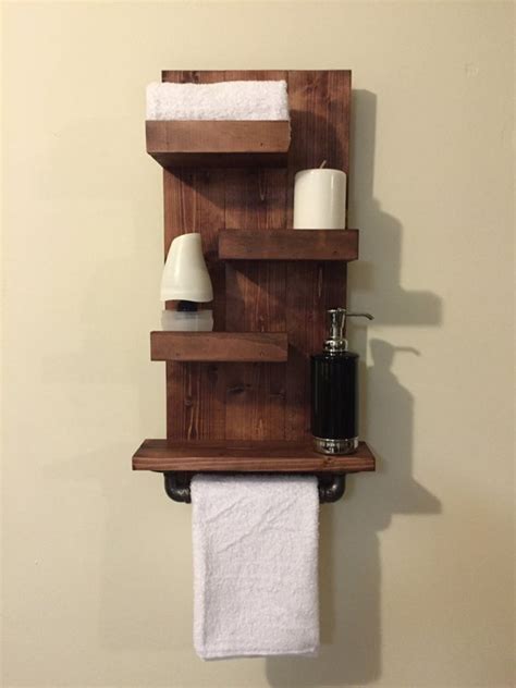 Items similar to Handmade Wooden Hand Towel Rack on Etsy