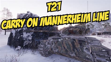 T Carry On Mannerheim Line World Of Tanks Youtube