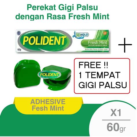 Jual Polident Fresh Mint Perekat Gigi Palsu G Polident Shopee