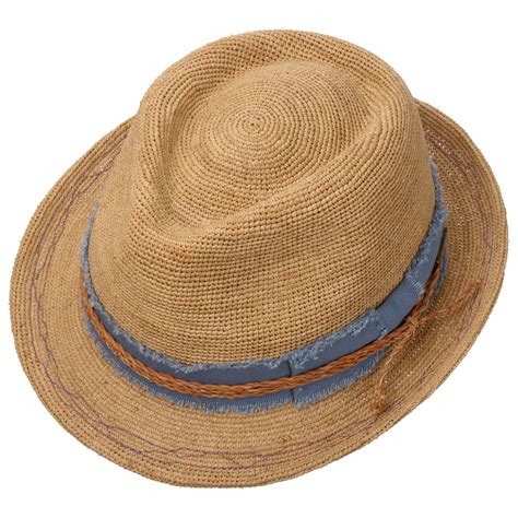 Vetalio Crochet Trilby Straw Hat By Stetson