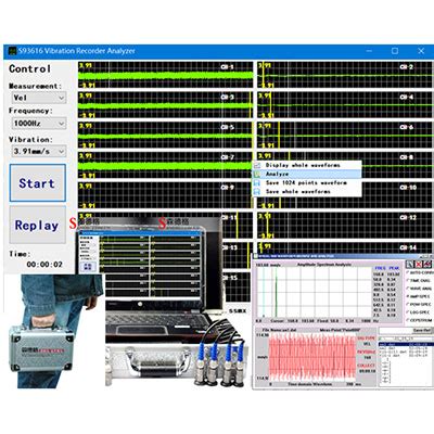 Multi Channel Vibration Recorder Analyzer