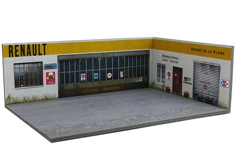 Diorama Renault 1 43ème Dimensions 100x285x200mm Référence 43 3 D H R