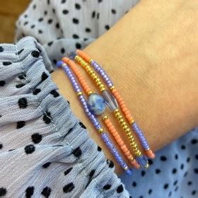 DIY Pakket Kralen Armbandjes Bruin Blauw En Goud FRIS Kralen En