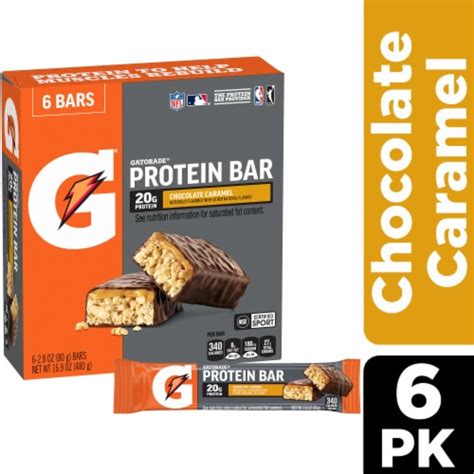 Gatorade® Chocolate Caramel Protein Bars, 6 ct - QFC