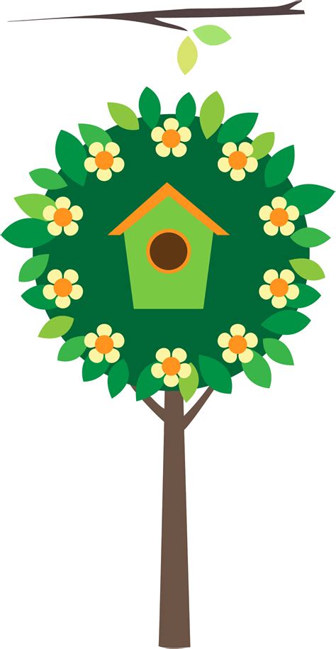 Clipart Bird Tree House Clipart Bird Tree House Transparent Free For