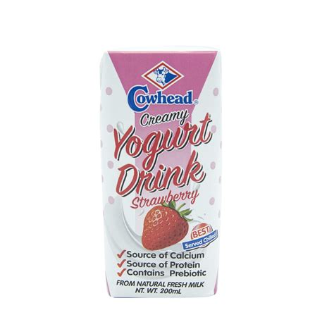 Cowhead Creamy Strawberry Yogurt Drink 200ml