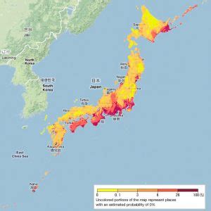 Japan national seismic hazard map: The probability of a major ...