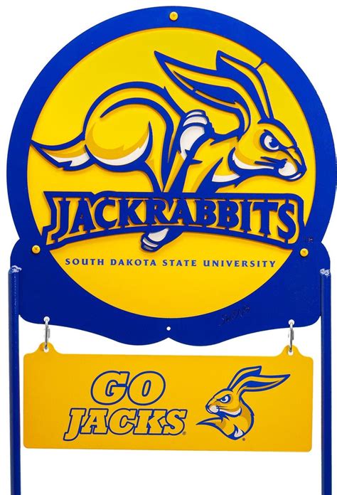 SDSU Jackrabbits Collegiate Logo Metal Yard Sign - Etsy