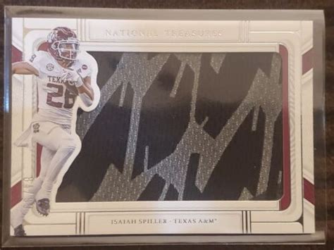 Isaiah Spiller Los Angeles Chargers National Treasures Rookie Sp