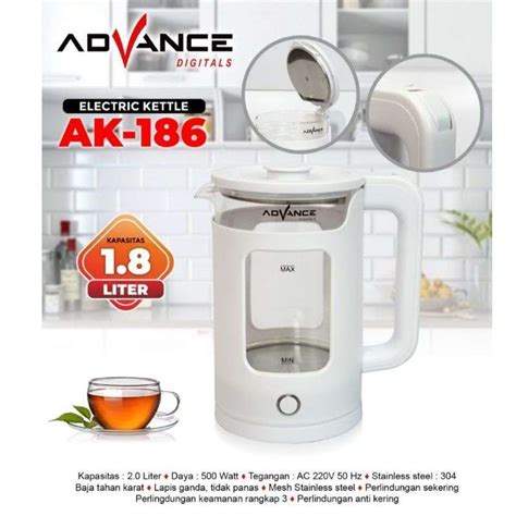 Promo Advance Ak Electrik Kettle Teko Listrik Kapasitas L