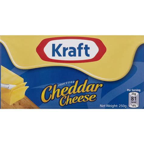 Kraft Cheddar Cheese Block 250g Woolworths