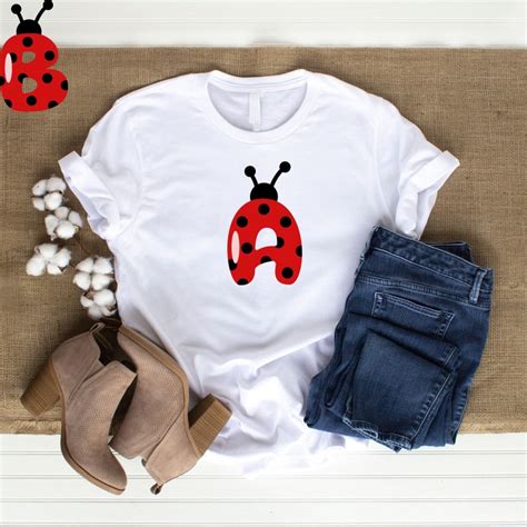 Ladybug Alphabet Svg Dxf Letters Font Numbers Birthday Cut File Bundle