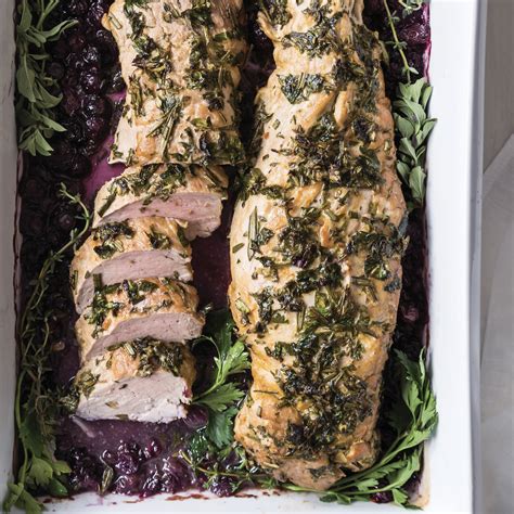 Blueberry And Herb Roasted Pork Tenderloin Southern Lady Magazine