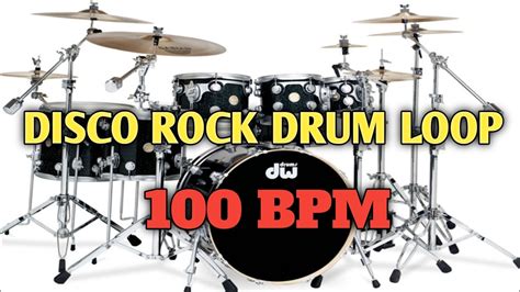 Disco Rock Drum Loop 100 Bpm Youtube