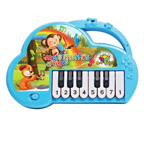 Piano Beb Teclado Infantil Musical Animais Brinquedo No Shoptime