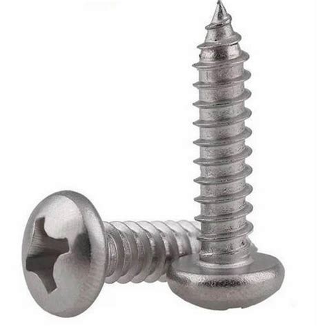 Polished Full Threaded SS Phillips Pan Head Self Tapping Screw For