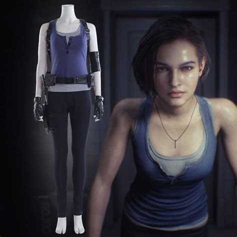 Jill Valentine Cosplay Costume Resident Evil 3 Remake Takerlama Video