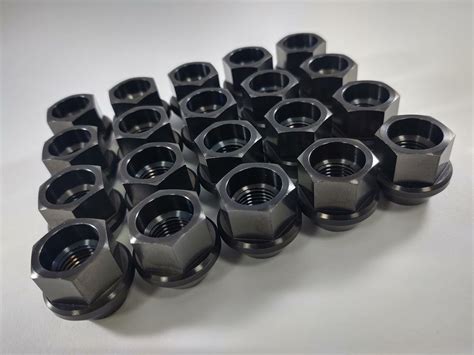 Titanium Wheel Rim Lug Nuts For Tesla Model S X Y Set Of