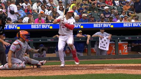 Max Kepler Of The Minnesota Twins Runs To The Dugout Following The