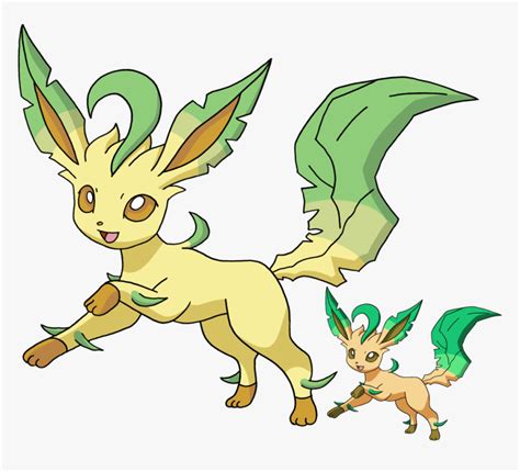 Shiny Leafeon And Normal Leafeon Transparent Png Leafeon Normal