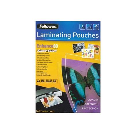 Fellowes Laminating Pouches Superquick Enhance Micron G Nstig