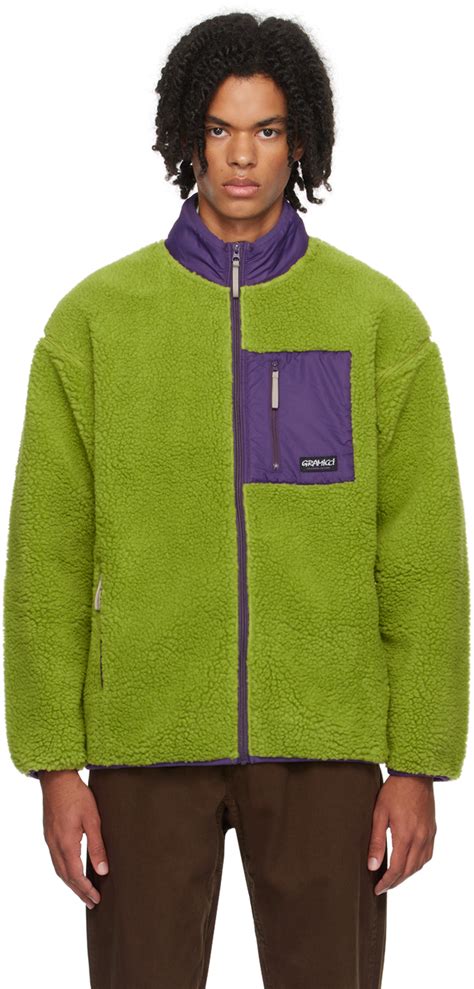 Green Stand Collar Jacket By Gramicci On Sale