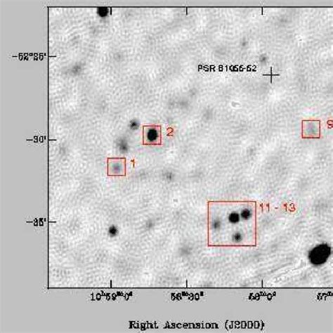 Contour Plot Of The Region Around Psr B1055−52 As Seen With The Asca