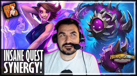 JANDICE HAS INSANE QUEST SYNERGY Hearthstone Battlegrounds YouTube