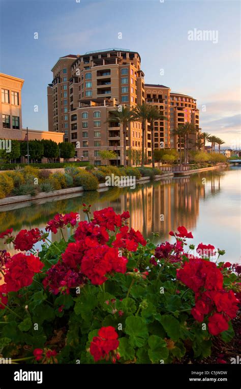 Scottsdale Waterfront, Scottsdale, Arizona Stock Photo - Alamy