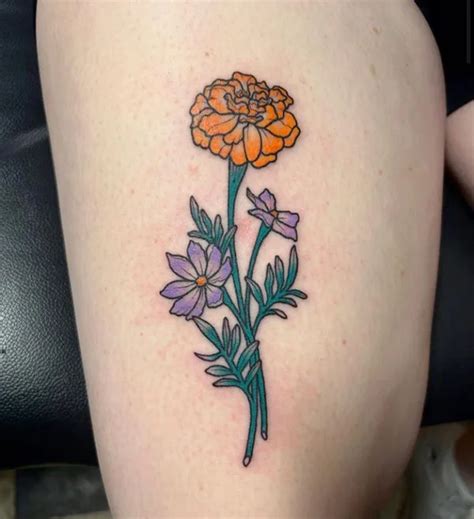 53 October Birth Flower Tattoo Ideas To Spread Positivity In 2024