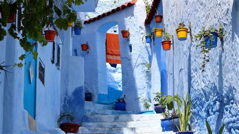 Morocco Blue City Wallpapers on WallpaperDog