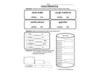 Choosing Milliliter or Liter Worksheet by Teach Simple