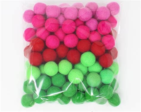 Fresh Balsam Pom Balls Christmas Holiday Decor Colors Felt Etsy