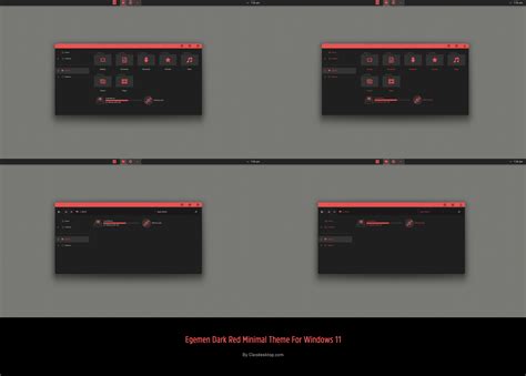 egemen dark red minimal theme  windows
