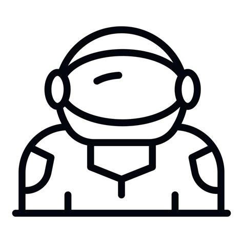 Spaceman icon, outline style 15551309 Vector Art at Vecteezy