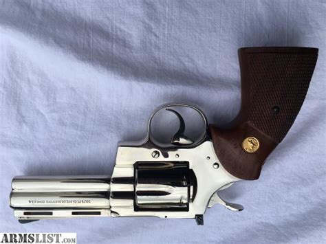 Armslist For Sale Colt Python Nickel 4 Inch 357