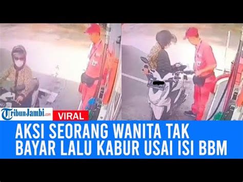 Viral Aksi Seorang Wanita Di Cimahi Di Spbu Cisangka Tak Bayar