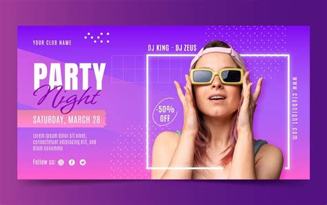 Free Vector Nightclub And Nightlife Party Social Media Post Template