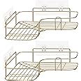 Navaris Corner Shower Caddy Set Of 2 No Drilling Bathroom Shelves