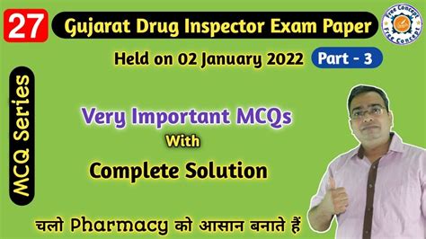 Top 20 MCQs With Complete Solution Pharmacist Exam Preparation GPAT