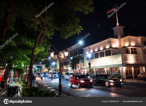 Surabaya Indonesia July 2023 Historical City Center Night Time – Stock ...