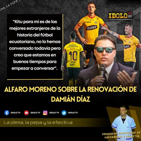 Idolo Tv On Twitter Alfaro Moreno Sobre La RenovaciÓn De DamiÁn Diaz