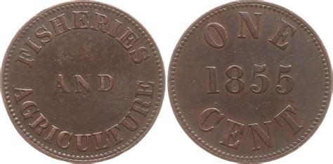 Kanada Prinz Edward Inseln 1 Cent 1855 ONE CENT FISHERIES AND