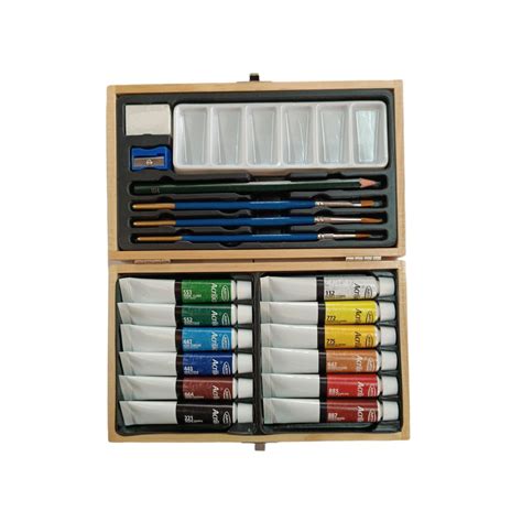 Set De Maleta Con Pinturas Acrilicas 19 Piezas Artel Zona PD