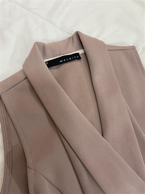 Maldita Dress In Nude Pink Women S Fashion Dresses Sets Dresses On Carousell