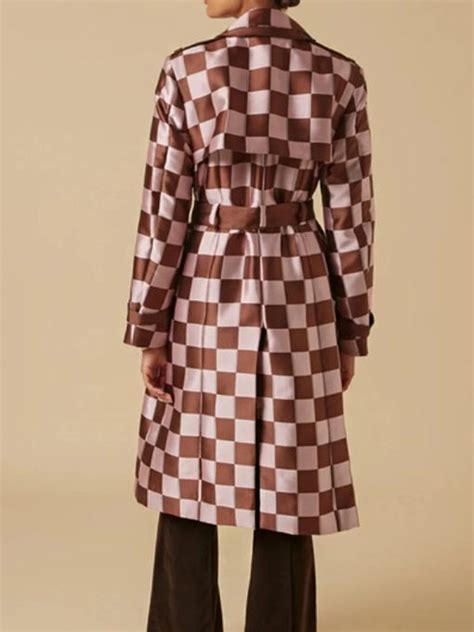 Emily Copper Emily In Paris S04 Lily Collins Checked Coat