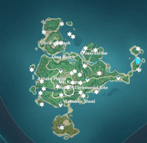 All 30 Electroculus Locations On Tsurumi Island Rgenshinimpact